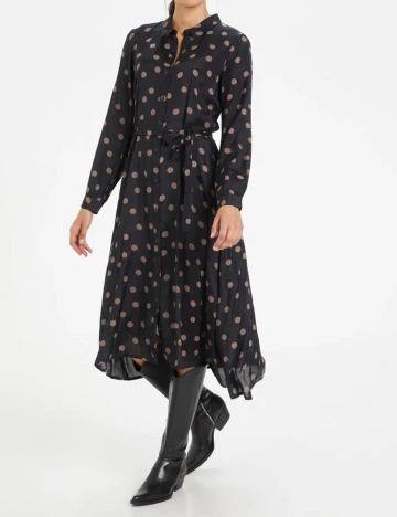 Rochie medie Kaffe, negru, 42 Negru