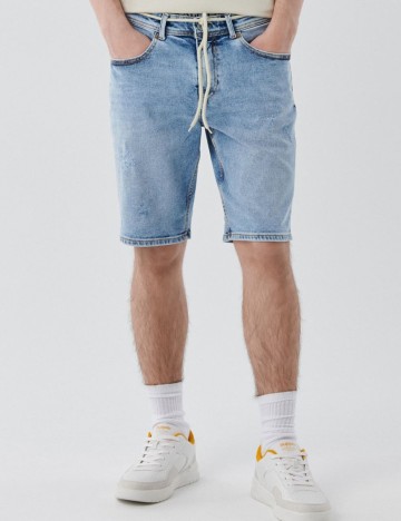 
						Pantaloni scurti CROPP, albastru, 28