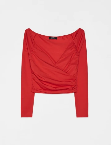 Top Bershka, rosu, M