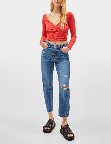 Top Bershka, rosu, M