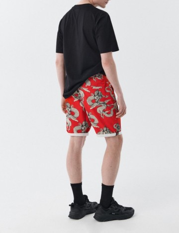 Pantaloni scurti CROPP, rosu, 30