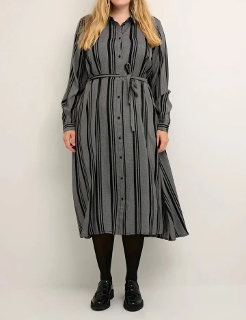 Rochie medie Kaffe Curve, negru