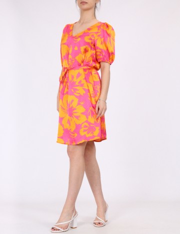 Rochie scurta Vila, roz, 34