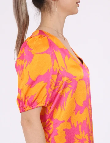 Rochie scurta Vila, roz, 34