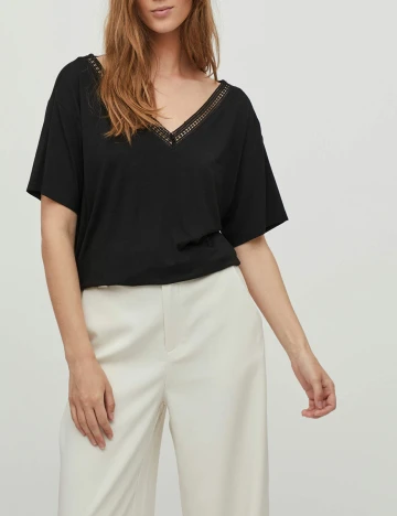 Tricou Vila, negru, XS