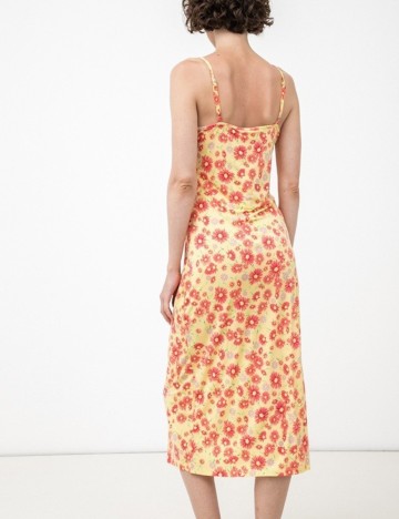 Rochie medie Vila, floral, M