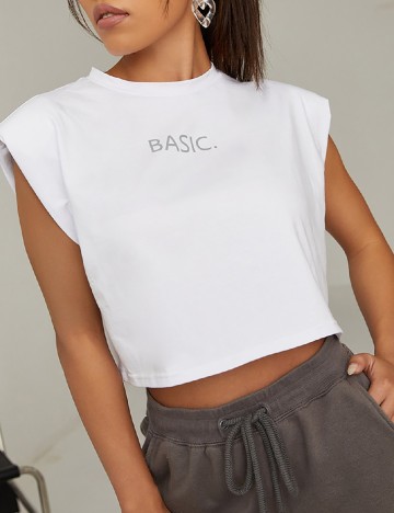 
						Top SHEIN, alb, XS
