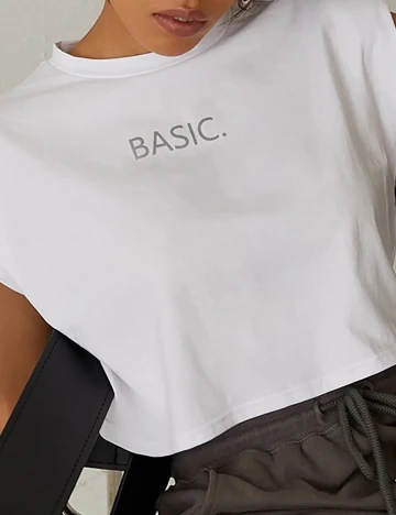 Top SHEIN, alb, XS