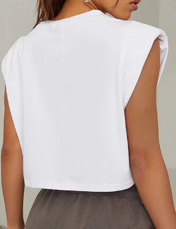 Top SHEIN, alb, XS