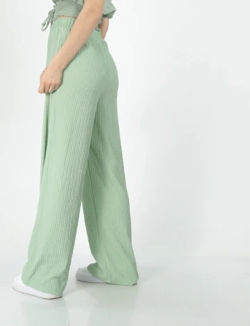 Pantaloni Pieces, verde, M Verde