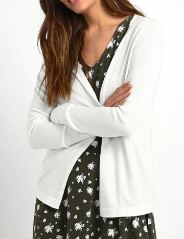 Cardigan Kaffe, alb Alb