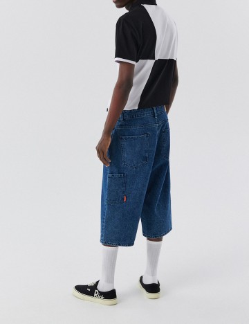 Pantaloni scurti CROPP, albastru, 34
