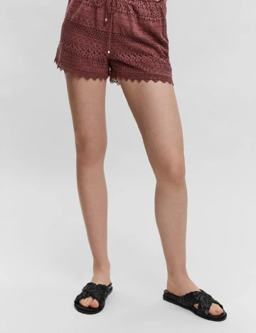 Pantaloni scurti Vero Moda, roz pudra