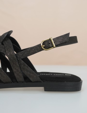 Sandale Linea Loresi, negru, 40