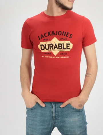 Tricou Jack&Jones, rosu, S