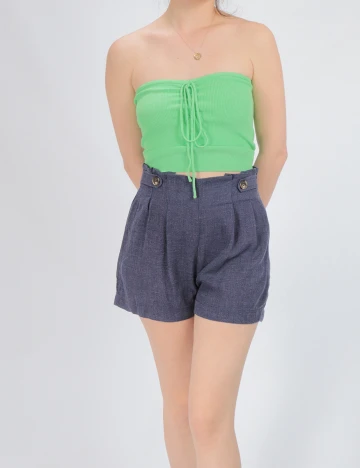 Pantaloni Scurti SHEIN, albastru, XS