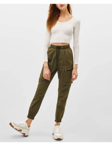 Bluza Bershka, alb, XS Alb