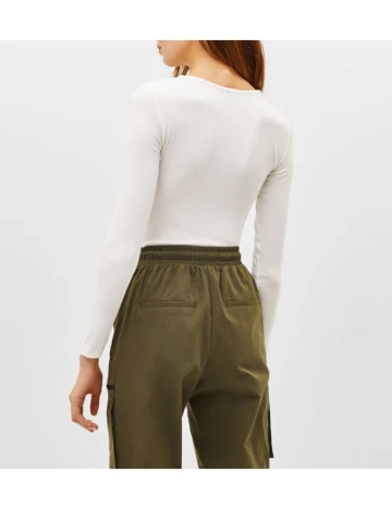 Bluza Bershka, alb, XS Alb