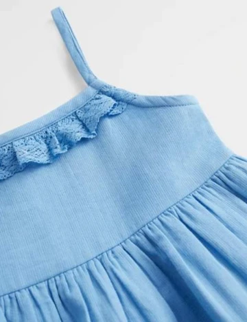 Rochie Mango Kids, albastru, 2-3 ANI Albastru