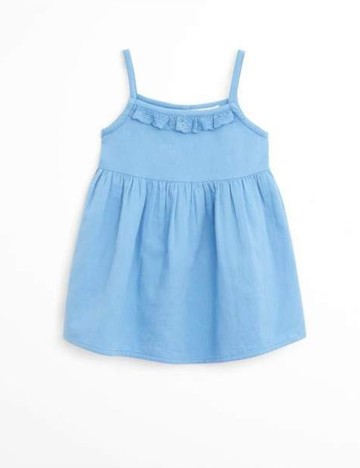 Rochie Mango Kids, albastru, 2-3 ANI