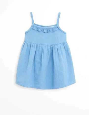 Rochie Mango Kids, albastru, 2-3 ANI Albastru