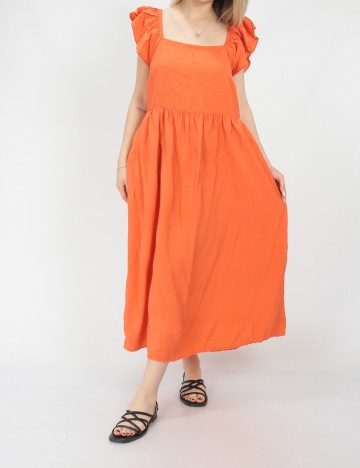 Rochie medie Vila, portocaliu, 38