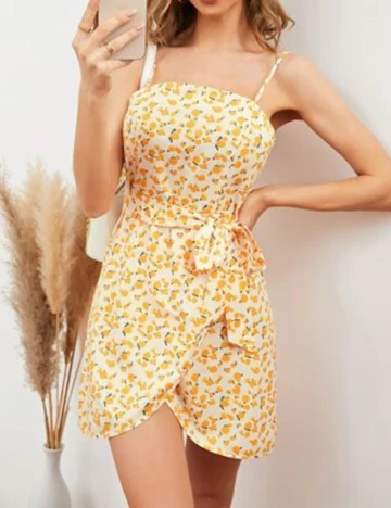 Rochie scurta SHEIN, galben, M Galben