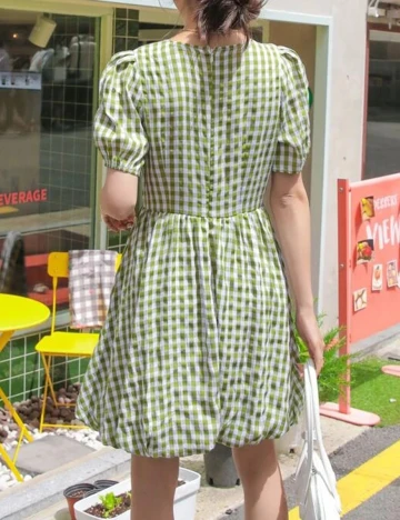 Rochie scurta Dazy, verde, L