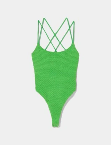 Body Bershka, verde, S