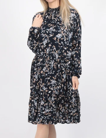 Rochie scurta Kaffe, bleumarin inchis, 38