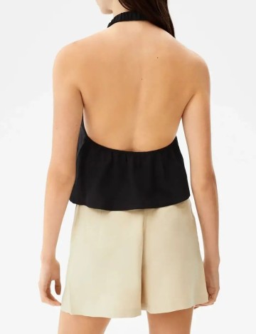 Top Bershka, negru, XS
