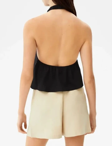 Top Bershka, negru, XS