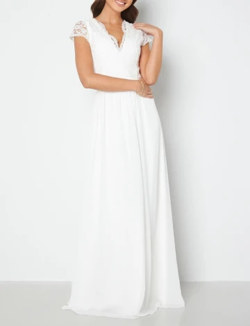 Rochie lunga BUBBLEROOM, alb, 40 Alb