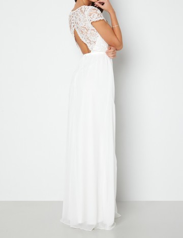 Rochie lunga BUBBLEROOM, alb, 40