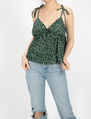 Top SHEIN, verde, M Verde