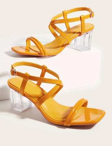 Sandale SHEIN, galben, 38