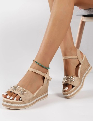 Sandale SHEIN, maro deschis, 39