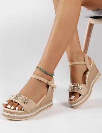 Sandale SHEIN, maro deschis, 39 Maro