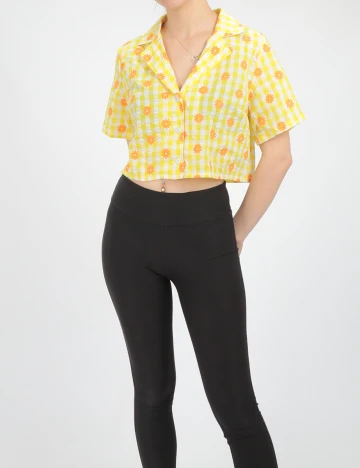 Camasa SHEIN, galben, L