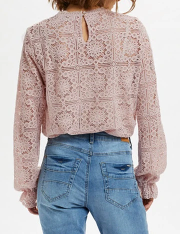 Bluza Cream, roz pudra