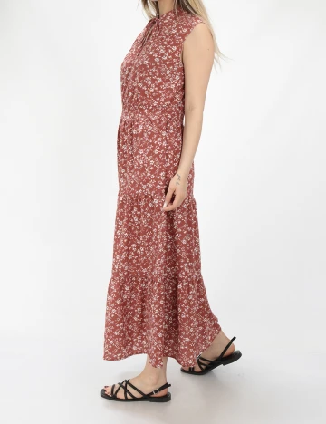 Rochie lunga Only, roz pudra, M