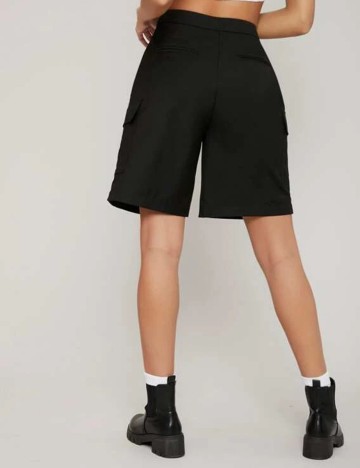 Pantaloni Scurti SHEIN, negru, M