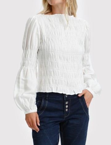 Bluza Cream, alb