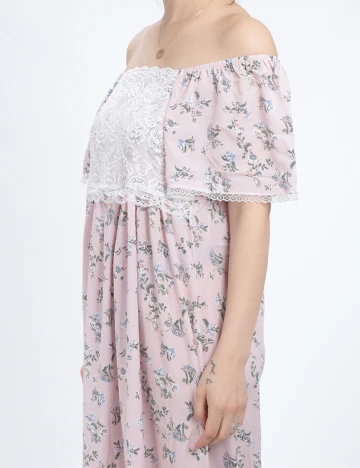 Rochie lunga SHEIN, roz, S