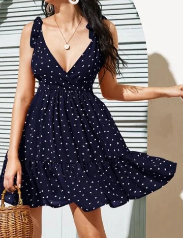 Rochie scurta SHEIN, bleumarin, L