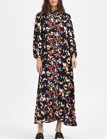 Rochie lunga Selected Femme, mix culori, 34