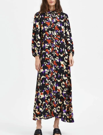 Rochie lunga Selected Femme, mix culori, 34