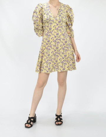 Rochie Scurta SHEIN, galben, XS Galben