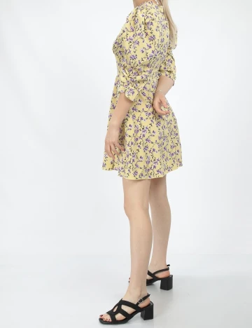 Rochie Scurta SHEIN, galben, XS Galben