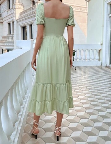 Rochie medie SHEIN, verde, M